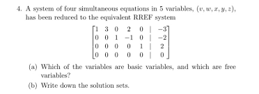 System Of Four Simultaneous Equations