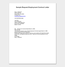 Contract Request Letter Format Sample Letters