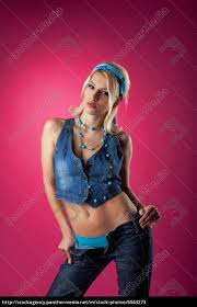 Cute sexy girl undress jeans - pin-up style - Stock Photo #6563273 |  PantherMedia Stock Agency