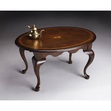 The excellent catalyzed varnish finish will keep its low sheen luster. Handmade Grace Plantation Cherry Oval End Table Overstock 12073876