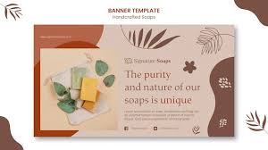 free psd homemade soap banner template