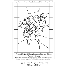Tp3228e Easyemboss Stained Glass Roses