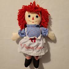 raggedy ann doll 17 red yarn hair