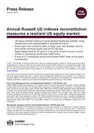 Annual Russell Us Indexes Reconstitution Measures A