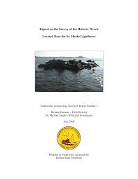 Pdf Report On The Survey Of The Historic Wreck Located Near