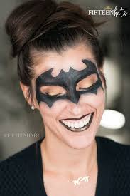 simple batman halloween makeup ashley