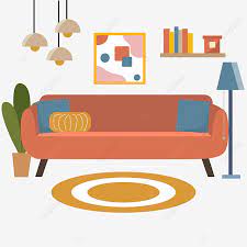 Flat Style Round Carpet Sofa Furniture
