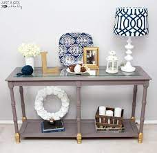 Shabby To Chic Console Table Makeover