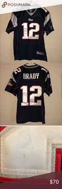 Reebok Authentic Patriots Brady Jersey Vguc Size 48