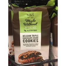 What is your favorite mark and spencer products? Marks Spencer Gluten Free Triple Chocolate Chunk Cookies M S Madewithout Wheat Shopee Malaysia