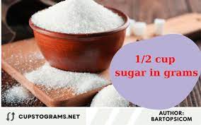 1 2 cup sugar in grams convert 1 2