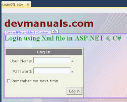 login using xml file in asp net using c