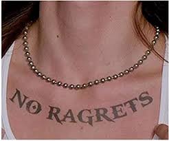 See more ideas about no regrets tattoo, tattoos, raleigh nc. No Ragrets Tattoo From We Re The Millers Symbolizes A Life Of Deplorable Decisions