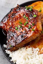 asian style hoisin glazed pork chops