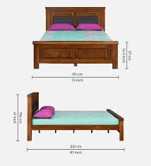 dexter solid wood king size bed in