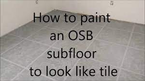 painting an osb suloor to look like