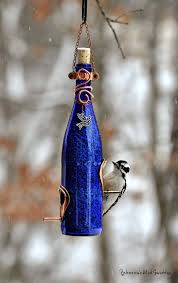 diy wine bottle bird feeders