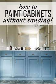 painting a bathroom vanity without