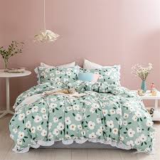 Light Green Skin Friendly Bedding With