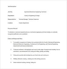 We currently have an opportunity available for a mechanical engineer. Mechanical Engineering Job Description Template 8 Free Word Pdf Format Download Free Premium Templates
