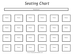 Classroom Seating Chart Template Download Printable Pdf
