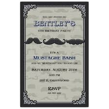 Mustache Bash Birthday Party Invitations Paperstyle
