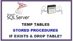 sql server temp tables d