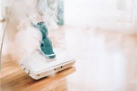 steam cleaner on oak floors