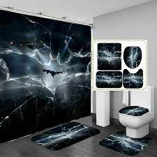 Batman Bathroom Bathroom Rugs Set 4pcs