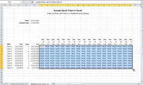 Img Gantt Chart Excel Simple 02 True False Conditional Test