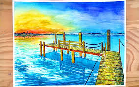 A Beautiful Watercolor Scenery Painting