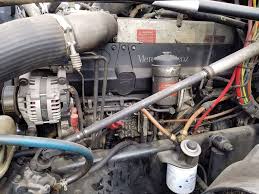 You have to remove the alternator and bracket to get access (mercedes) to verify if the leak isn't that apparent. Mercedes Benz Mbe 4000 Engine For A 2006 Freightliner Columbia 120 For Sale Ucon Id 101517 12 Mylittlesalesman Com