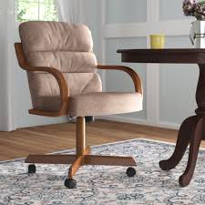 Ergonomic seating position with tilt back and swivel capabilities. Casters Upholstered Kitchen Dining Chairs You Ll Love In 2021 Wayfair