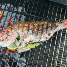 how to grill whole fish without it