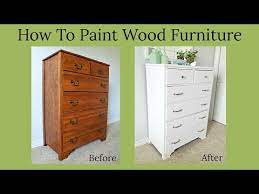 how to paint wood furniture you