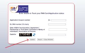 track your pan card application status
