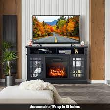 48 Inch Fireplace Tv Stand With 18 Inch