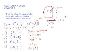 equation of a circle example 3 numerade
