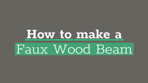 how to make diy faux beams with wood