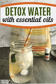 detox water recipe with essential oils