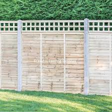 Trellis Top Lap Panels With Concrete