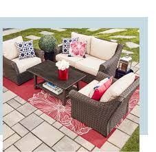Start with patio chairs that coordinate with your decor and pair well with outdoor sofas and patio dining tables. Patio Furniture Lowe S Canada Patio Furniture Layout Outdoor Furniture Pallet Furniture Outdoor
