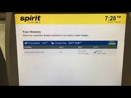 ticket of spirit airline kiosk