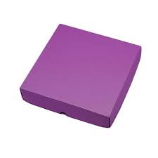 pearlised purple shallow gift box 32 x