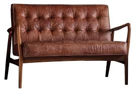 brad two seater leather sofa