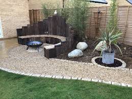 Old Railway Sleeper Curved Bench And