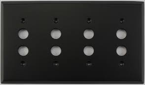 4 Gang Push On Switch Wall Plate