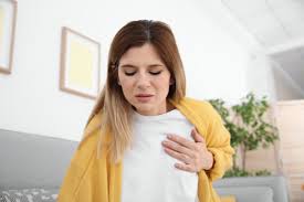 Severe chest pain on breathing in a 33y/o is usual pleural inflammation and generally will go away by itself. 36 Warning Signs Your Heart Sends You Eat This Not That