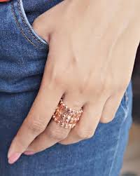 rose gold rings for women by trishty