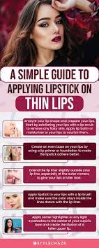 how to apply lipstick on slimmer lips
